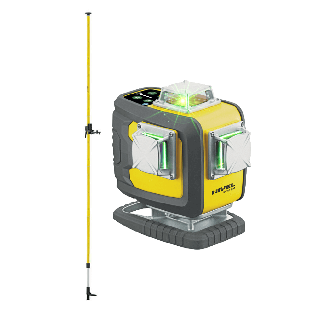 Laser budowlany Nivel System CL4D-G - ZESTAW  tyczka rozporowa LP-36