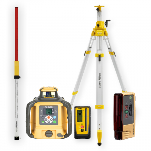 Niwelator laserowy Topcon RL-SV2S DIGITAL - ZESTAW   łata   statyw SJJ32   czujnik LS-B10