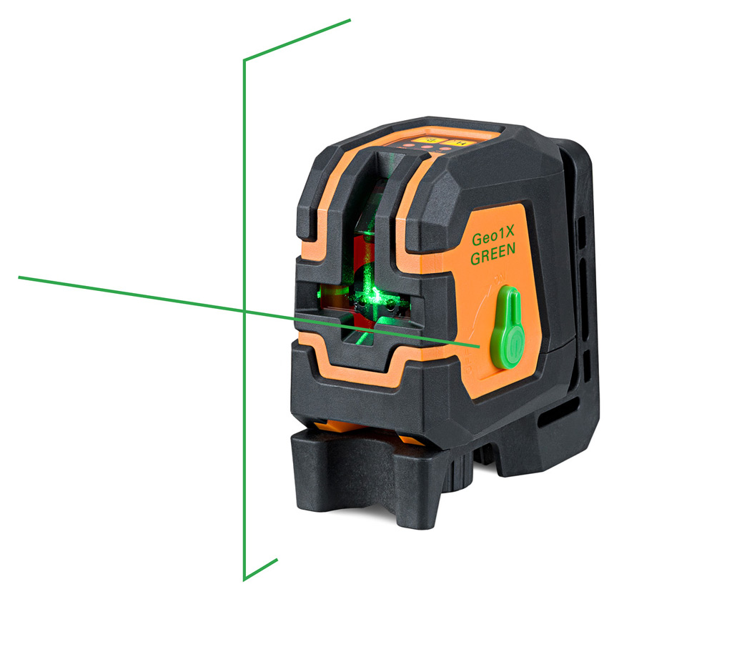 Laser dwuliniowy krzyżowy geo-FENNEL Geo1X Green zestaw L66-opti