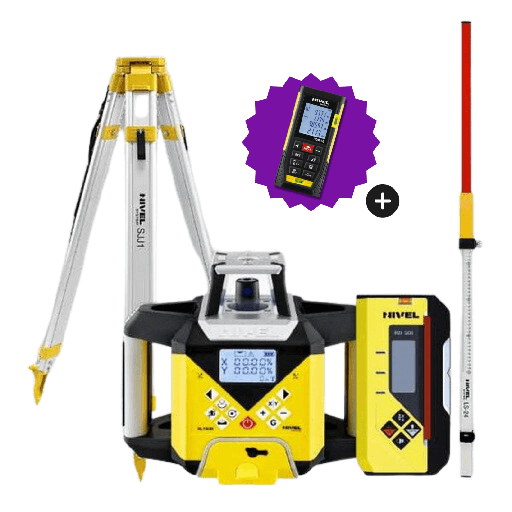 [NL740R-DIGITAL-zestaw1] Niwelator laserowy Nivel System NL740R DIGITAL - ZESTAW statyw SJJ1 łata LS24