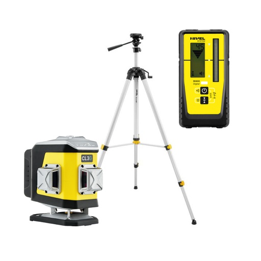 [CL3G-zestaw 4] ZESTAW Laser krzyżowy Nivel System CL3G zielony + statyw SJJM1EX + czujnik RD800