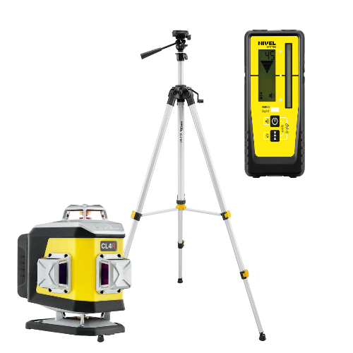 [CL4R-zestaw4] ZESTAW Laser krzyżowy Nivel System CL4R czerwony + statyw SJJM1EX + czujnik RD800