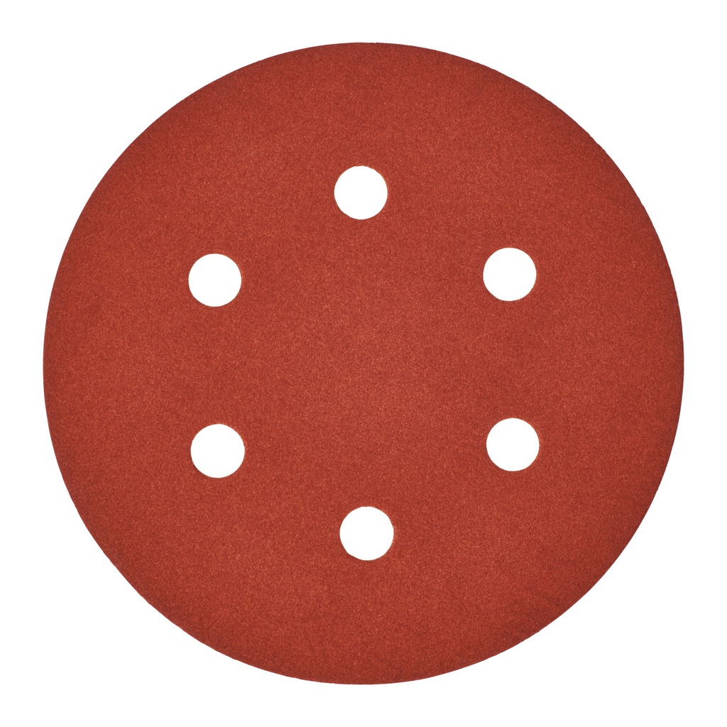 Taśmy ścierne ⌀ 150 mm - 6 otworów Milwaukee | 150 mm H and L GR 180 - 5 pcs