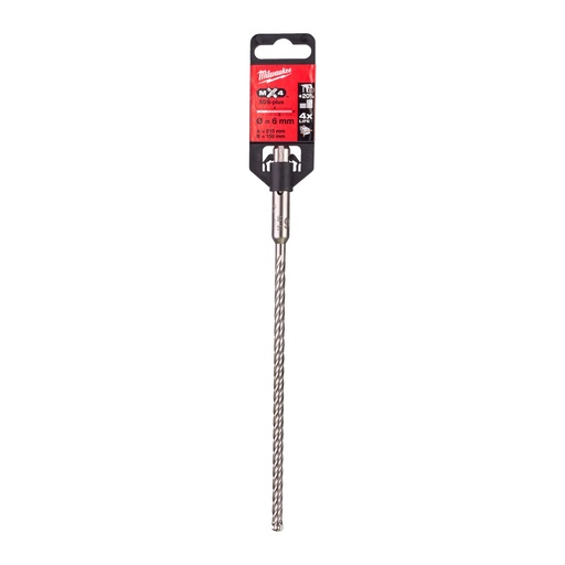 [4932352013] Wiertła SDS-Plus MX4, 4-ostrzowe  Milwaukee | SDS-Plus MX4 6 x 215 - 1 pc