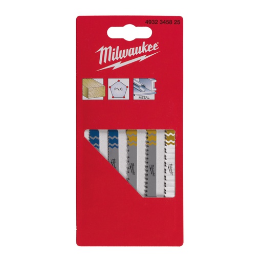 [4932345825] Zestawy brzeszczotów do wyrzynarek- z chwytem "T"  Milwaukee | Set - 5 pcs