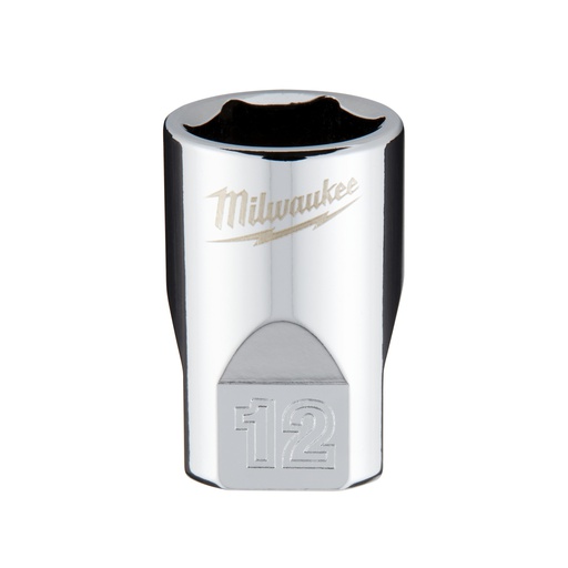 [4932478320] Nasadki chromowane ¼″ Milwaukee | 1/4 Drive Socket - Metric Standard - 12 mm