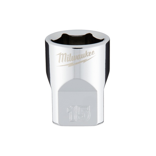 [4932478345] Nasadki chromowane ⅜ ″ Milwaukee | 3/8 Drive Socket - Metric Standard - 15 mm