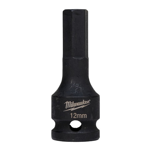 [4932478067] Nasadki udarowe ½″ z końcówką bita HEX Milwaukee | HEX12 1/2" impact bit socket