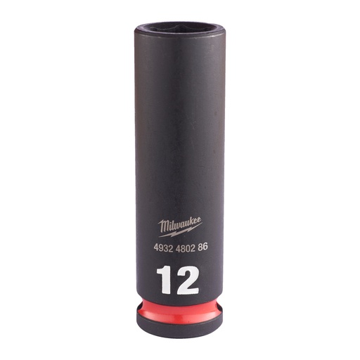 [4932480286] Nasadki Udarowe SHOCKWAVE™ IMPACT DUTY ⅜" - długie Milwaukee | 12 mm 3/8" impact socket deep - 1 pc