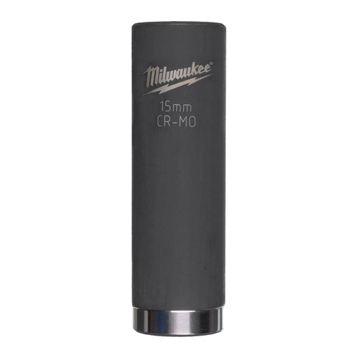 [4932478027] Nasadki udarowe SHOCKWAVE™ IMPACT DUTY ⅜″ - długie Milwaukee | 15 mm 3/8" impact socket - long