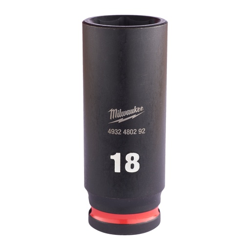 [4932480292] Nasadki Udarowe SHOCKWAVE™ IMPACT DUTY ⅜" - długie Milwaukee | 18 mm 3/8" impact socket deep - 1 pc