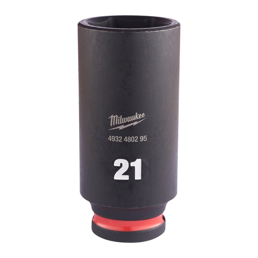 [4932480295] Nasadki Udarowe SHOCKWAVE™ IMPACT DUTY ⅜" - długie Milwaukee | 21 mm 3/8" impact socket deep - 1 pc