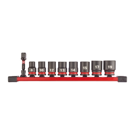 [4932480454] Zestaw nasadek udarowych SHOCKWAVE™ IMPACT DUTY 3/8˝ Hex Milwaukee | 3/8" impact socket STD set-9pc