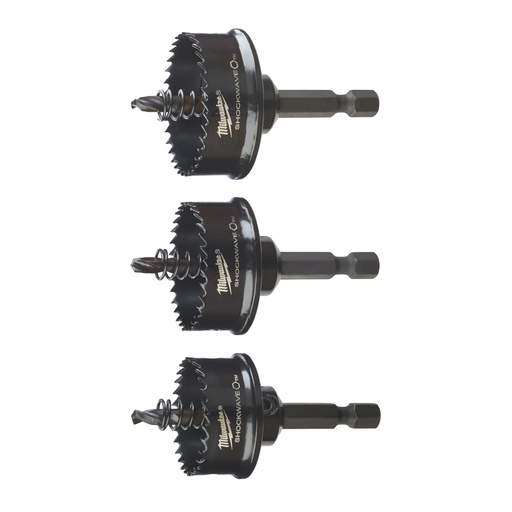 [49224800] UDAROWE PIŁY WALCOWE Milwaukee | Shockwave Holesaw Set 22 / 29 / 35 mm