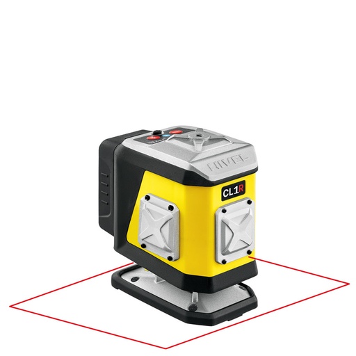 [CL1R-zestaw-2] ZESTAW Laser krzyżowy Nivel System CL1R czerwony + statyw SJJM1EX  + odbiornik CLS-4 + tyczka LS24