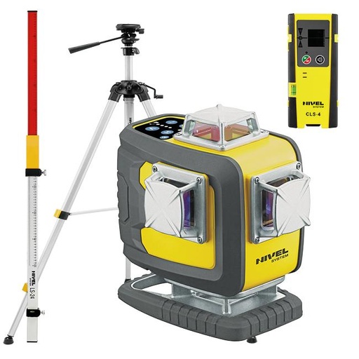 [CL4D-B-zestaw5] Laser budowlany Nivel System CL4D-B - ZESTAW statyw SJJ-M1 EX czujnik CLS-4 łata LS-24