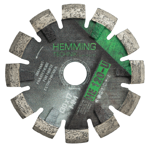 [19734] Frez Hemming HE 120-U (130 x 17 mm) twardy jastrych | beton