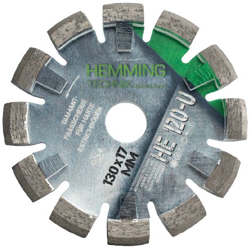 [19734] Frez Hemming HE-120-V (130 x 17 mm) biały / twardy jastrych | beton