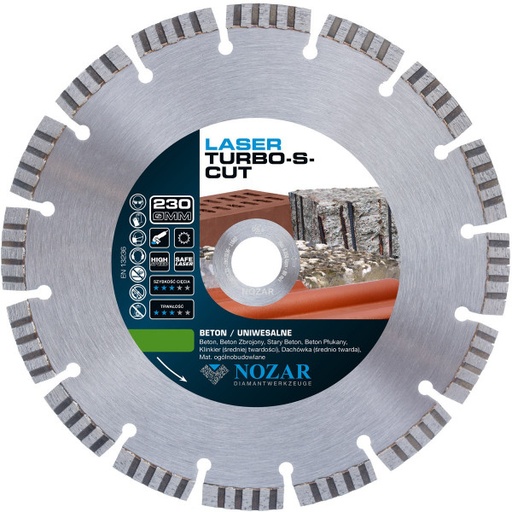 [PL6700054] Tarcza diamentowa TURBO S CUT 230