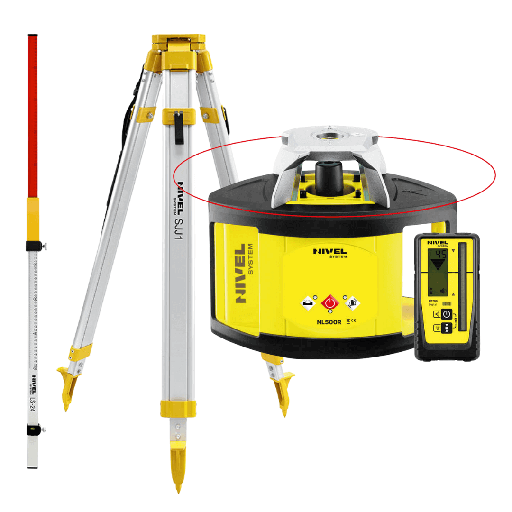 [NL500R-DIGITAL-zestaw1] Niwelator laserowy Nivel System NL500R DIGITAL - ZESTAW łata LS-24 + statyw SJJ1