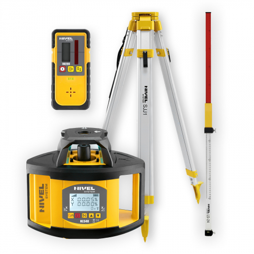 [NL540-zestaw1] ZESTAW Niwelator laserowy Nivel System NL540 + łata LS24 + statyw SJJ1