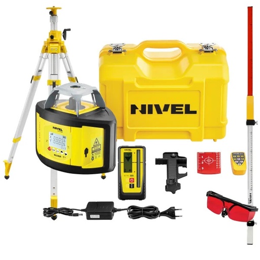 [NL540 DIGITAL-zestaw2] Niwelator laserowy Nivel System NL540R DIGITAL - ZESTAW   łata LS-24   statyw SJJ32