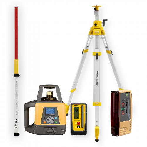 [RL-200 2S DIGITAL-zestaw3] Niwelator laserowy Topcon RL-200 2S DIGITAL - ZESTAW   łata LS-24   statyw SJJ32   czujnik LS-B10