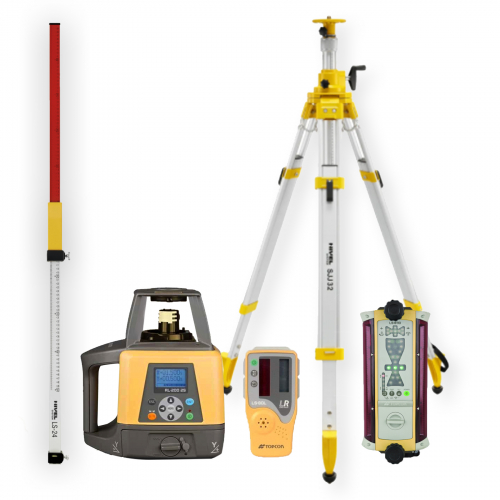 [RL-200 2S-zestaw4] Niwelator laserowy Topcon RL-200 2S - ZESTAW   łata LS-24   statyw SJJ32   czujnik LS-B110