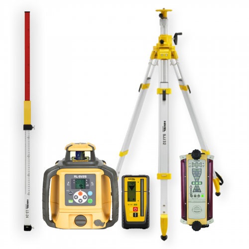 [RL-SV2S DIGITAL-zestaw4] Niwelator laserowy Topcon RL-SV2S DIGITAL - ZESTAW   łata   statyw SJJ32   czujnik LS-B110