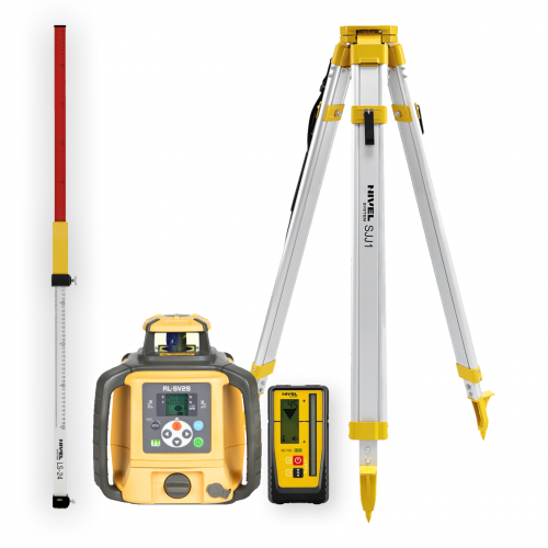 [RL-SV2S DIGITAL-zestaw1] Niwelator laserowy Topcon RL-SV2S DIGITAL - ZESTAW   łata LS-24   statyw SJJ1