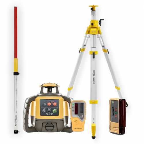 [RL-H5A-zestaw3] Niwelator laserowy Topcon RL-H5A - ZESTAW   łata LS-24   statyw SJJ32   czujnik LS-B10